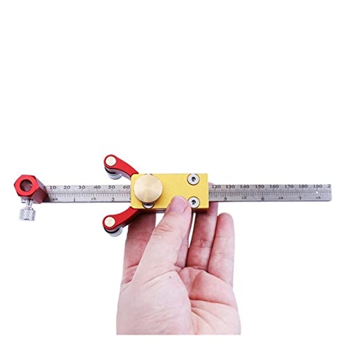 Scriber Marking Tools Scriber Adjustable Straight Arc Wheel Marking Gauge Tool Parallel Line Drawing