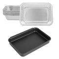 LS'BABQ 93305 83156 Catch Pan Kit for Weber Spirit 200/300, Genesis I & II 200/300 Series, 7515 Grill Grease Tray with 10 Pack 6415 Disposable Aluminum Foil Drip Pan Liners Replacement Parts - size: For Weber