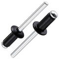 Wensilon (350Pcs) 1/8"x3/8" Black Aluminum blind pro Rivets,Aluminum Grip and Steel Mandrel - color: Black, size: 1/8"x3/8"