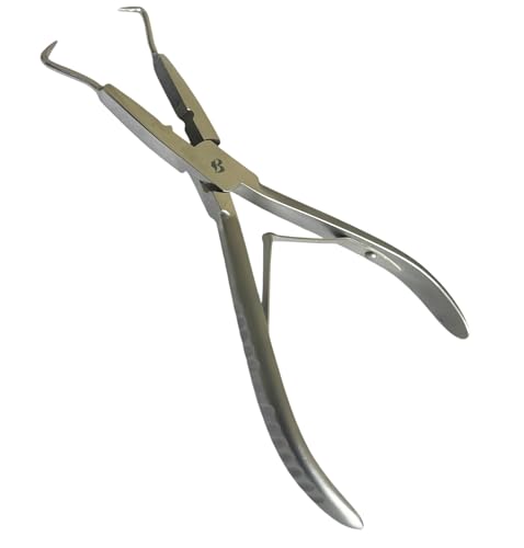 Microlink Hair Extension Pliers – Multi-function Stainless Steel Professional Tool for Nano & Microlink Bead Application, Opening & Tightening – Salon & DIY Ergonomic Grip by MIRACLE - size: Extra Large