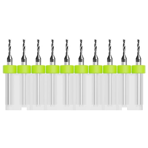 10 Pcs PCB Drill Bits Set, 1/8" Shank 1.5mm - size: 1.5mm