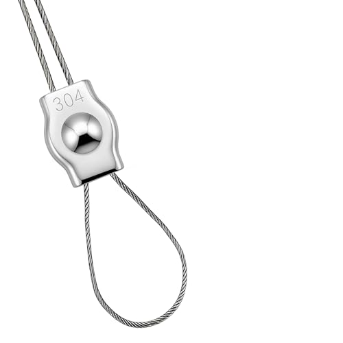 40PCS M3 Wire Rope Clamp,Single clamp - size: M3-1-40Pack