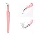 Eyelash Extension Tweezers FADLASH Volume Lash Tweezers Precision Curved Tip Lash Extension Tweezers Isolation & Volume Techniques Professional Application Tools - size: J Tweezers