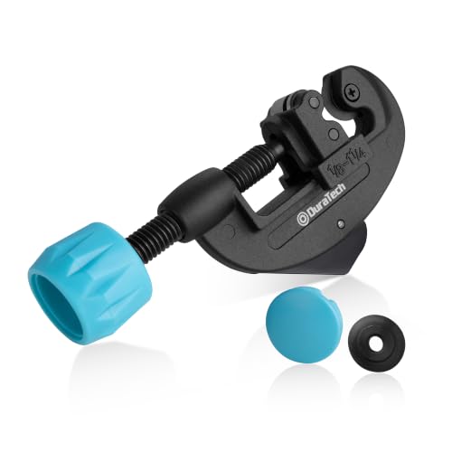 DURATECH Tubing Cutter, Cuts from 1/8" to 1-1/4" Outer Diameter - color: Black