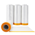 JMIATRY 4Roll Pre-Taped Painter Plastic Sheeting for Painting 4.9Ft X 65.5Ft