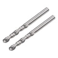 uxcell Solid Carbide Drill Bits, 3.5mm C2/K20 Tungsten Carbide Jobber Drill Bits Straight Shank Drilling Tool for Stainless Steel Aluminum Iron Metal Plastic 2pcs - size: 3.5mm
