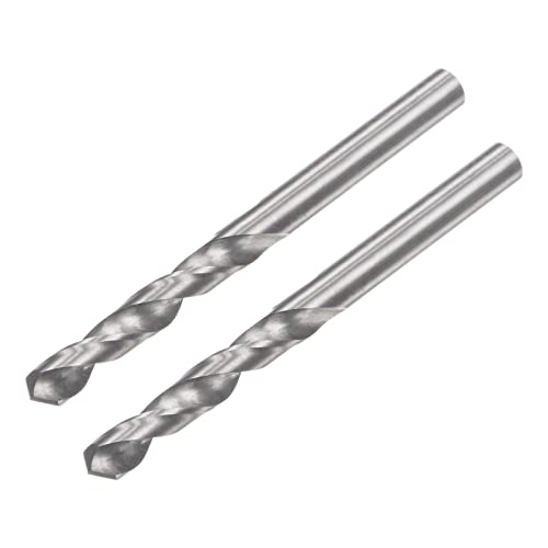 uxcell Solid Carbide Drill Bits, 3.5mm C2/K20 Tungsten Carbide Jobber Drill Bits Straight Shank Drilling Tool for Stainless Steel Aluminum Iron Metal Plastic 2pcs - size: 3.5mm