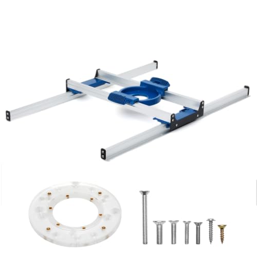 Benchtop Board Slab Flattening Jig for Most Woodworking Routers - size: More Assembly