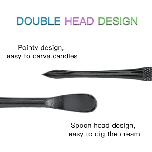 Joyangy 3-Pack Wax Carving Tools 4.6Inch Stainless Steel Double-Ended - size: 3 Pack(Black)