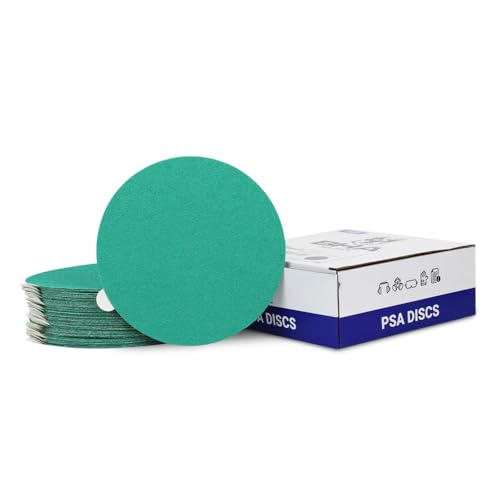 BHA 5 Inch Green Film Sanding Discs, PSA Sticky Back - 2000 Grit - 50 Pack - style: 2000 Grit