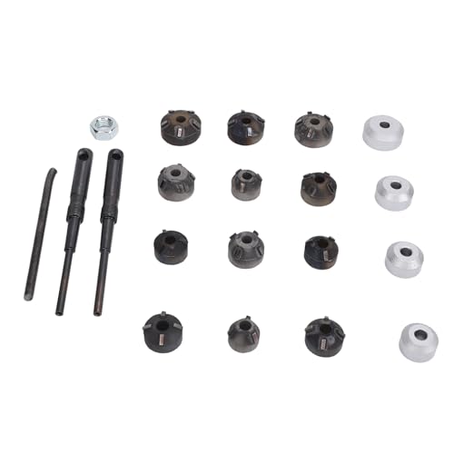Valve Seat Reamer Tool Kit - Alloy Steel Universal for 20-30mm Valves, Includes 12 Sizes & 4 Heads