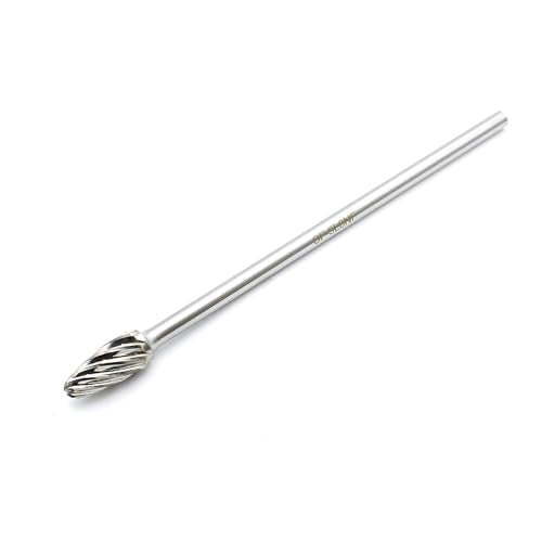 TEMO SF-5L6 NF Aluminum Cut Carbide Rotary Burr File 1/2" Tree 6" Long Shnk - size: 6" SF-5L6