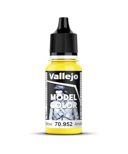 Vallejo Acrylic Paint, Lemon Yellow - color: Lemon Yellow, size: 0.57 Fl Oz (Pack of 1)