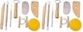 S & E TEACHER'S EDITION 8 Pcs Pottery & Clay Sculpting Tools, Double-Sided, Smooth Wooden Handles. (Pack of 2) - size: 8 PCS (Pack of 2)