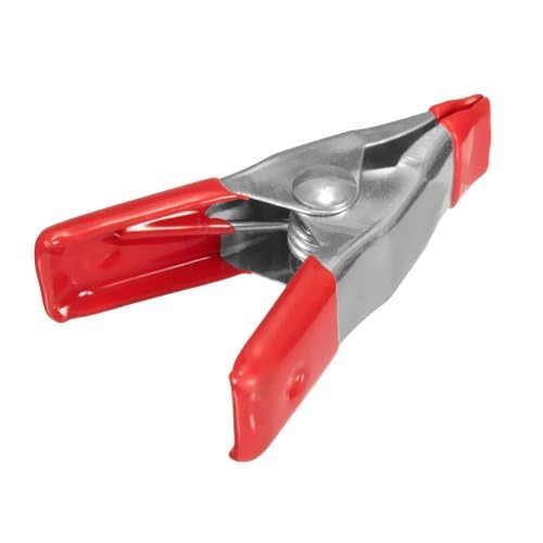 Wideskall® 2" inch Mini Metal Spring Clamps w/Red Rubber Tips Clips (Pack of 12) - style: Pack of 12