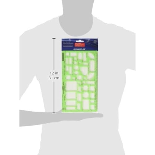 STAEDTLER Mars Home Furnishings Drafting Template, 39 Shapes, 10 x 5.75 - color: Home Furnishings