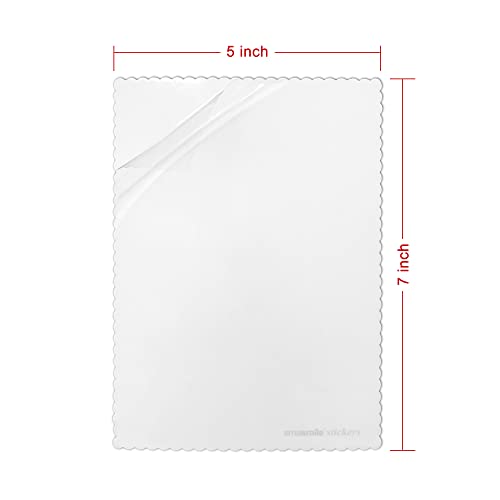 Windshield Sticker Applicator 10 Pack 5"x7" Static Cling for Stickers Easy Application, Removal and Re-Application - size: 5" x 7" (Pack of 2)