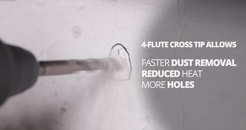 Drill America 3/4" X 8" PRO Series SDS-Plus 4-Cut Tip Hammer Bit Drill Bit - size: 3/4", style: 8"