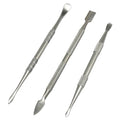 Jiozermi 3 Pack Wax Carving Tools, Stainless Steel Sculpting Tools - color: Silver, size: 3 Pcs