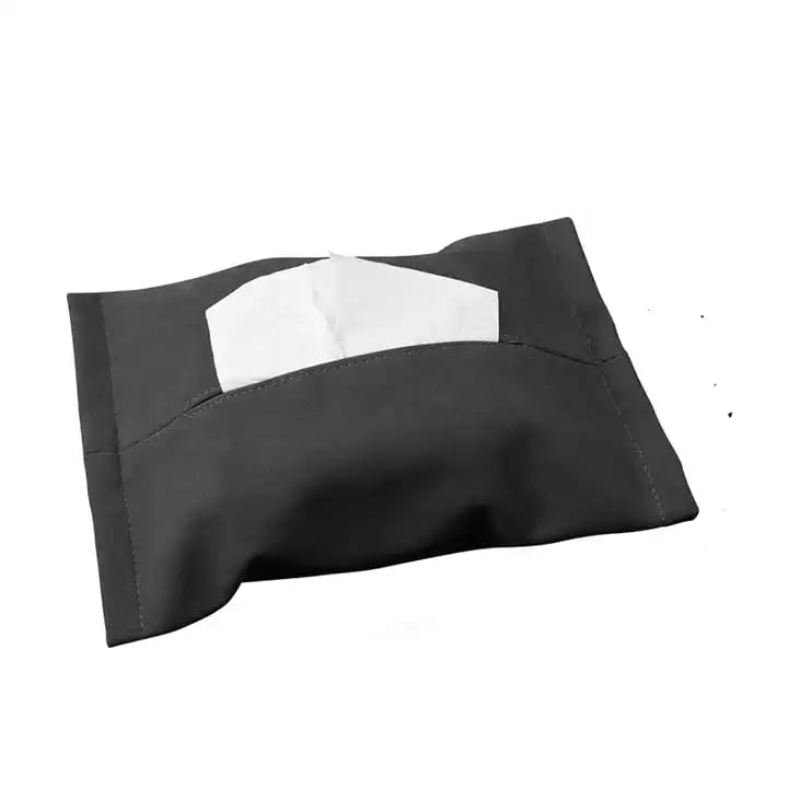 Car Hidden Tissue Holder Box for Tesla Model 3 Y Armrest Seat Back Napkin Center Console Flocking Storage Bag Auto Accessories