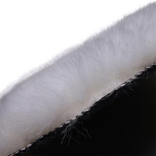 Gracefur 2 Pcs 6 Inch Lambs Wool Polishing Buffing Pads with Hook and Loop Back – 6" Soft Sheepskin Buffer Pads for Cars, Boats & RVs - size: 6"