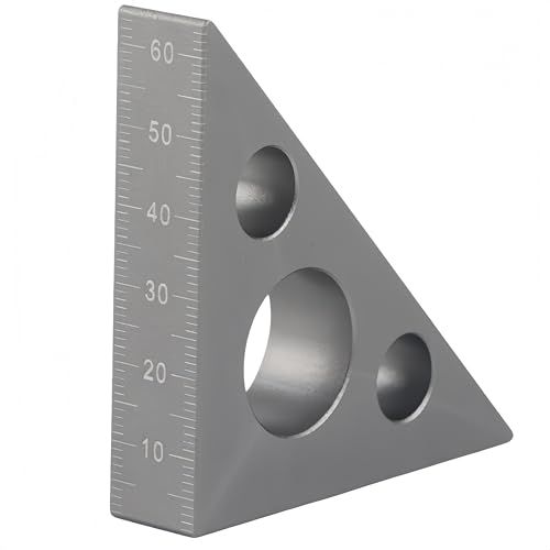 Right Angle Ruler， 45 n 90 Degree Small Aluminum Alloy Triangle Ruler