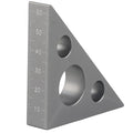 Right Angle Ruler， 45 n 90 Degree Small Aluminum Alloy Triangle Ruler