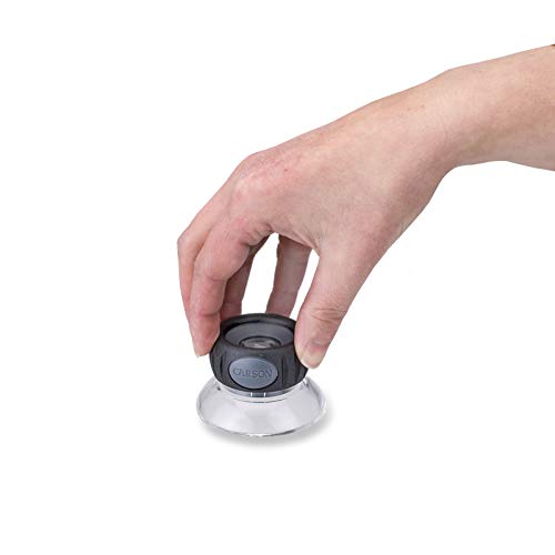 Carson LumiLoupe Plus 17.5X Power Stand Loupe Magnifier with Dual Lens Focusing System (LO-15), Black - style: .75" Diameter (17.5x)