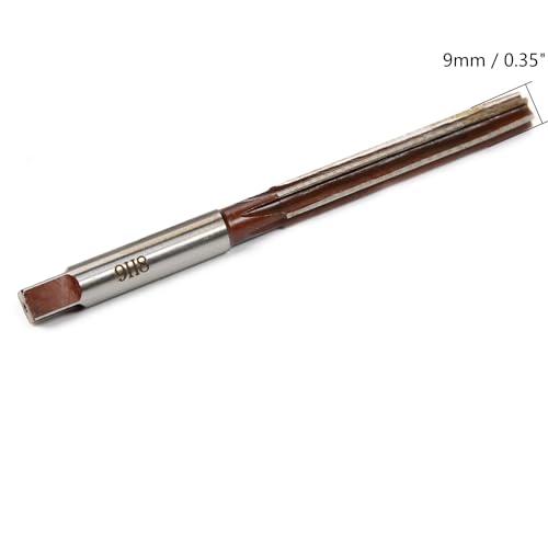 Utoolmart Hand Reamer 9mm Alloy Tool Steel H8 6 Straight Flutes 9Crsi Hand Milling Cutter Tool 2pcs - size: 9mm(2pcs)