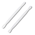 2Pcs Plastic Cuticle Pusher, Dual-end Dead Skin Nail Pusher, Gentle Plastic Pusher, Gel Polish Remover Tool, Manicure and Pedicure Tool, White - color: White