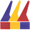 DOERDO 6Pcs Plastic Scraper Car Wrapping Tool Kits Squeegee Applicator Tool for Drywall Repair, Removing Decals