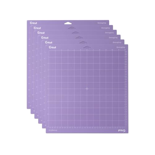 Cricut StrongGrip Cutting Mat Pack (6 Count, 12in x 12in) - size: 12x12, style: 6 Count
