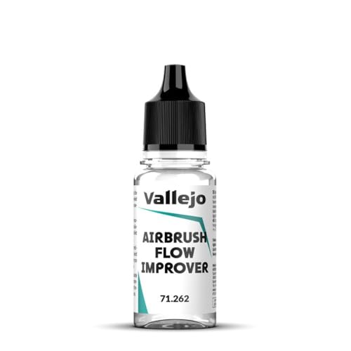 Vallejo - Airbrush Flow Improver for Acrylic Paints, 0.6 fl oz (18 ml) - style: Airbrush Flow Improver 18 ml (0.60 fl.oz.)