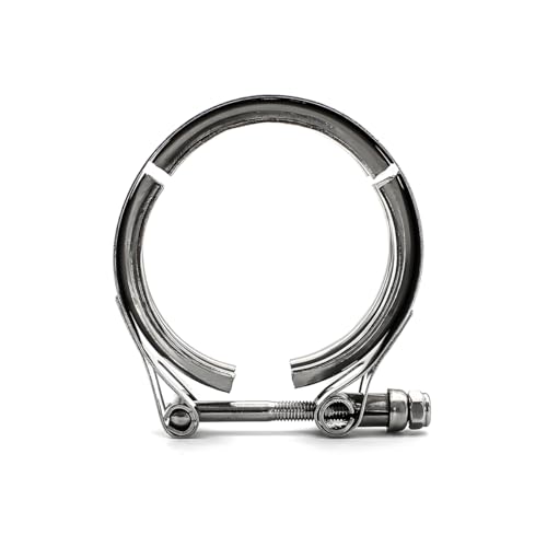 KVAEY V Band Clamp for Turbo, Automotive Stainless Steel Turbo Clamp with Male Female Flange (2.75") - color: 2.75"