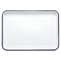 HARFINGTON Butcher Tray Palette 13.4" x 9.4" Metal Triple Enamel Coated - size: 13.4" x 9.4"