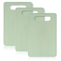 Luckyiren 3 Pack Small Plastic Cutting Board Set, Sage Green Chopping Mats - color: Sage Green; 3 Pack