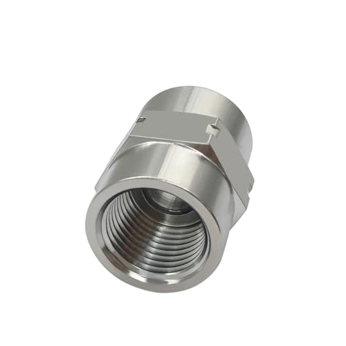 Beduan 304SS Reducer Coupling Adapter 1/4 to 1/8 NPT Female Hex Coupler 2PC - size: 1/4 to 1/8 FPT(I.D x I.D:1/2" x 3/8" )