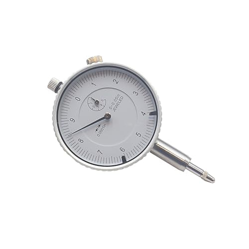 HFS Dial Indicator, 0-0.05" Range, 0.0001" Graduation, 1/4" Lug Back - size: 0-0.05" x 0.0001"