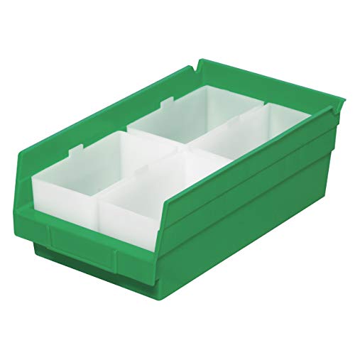 Akro-Mils 30102 Plastic Bin Cups, 2.75" x 5" x 3", White, 24-Pack - size: 2-3/4" x 5" x 3"