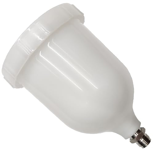 CYDZSW Paint Sprayer Cup,600ml HVLP Paint Spray Gun Cups Pot Replacement Fit for Dv1 GTI Pro TT GFG