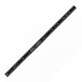 PEC Tools 12" Flexible Black Chrome Metal Ruler, 3R Graduation - color: Black Chrome-Flexible, size: 12"