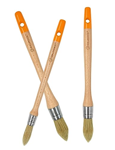 ROLLINGDOG Trim Paint Brush 3PC Trim Brush Set - color: 3pcs