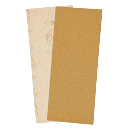 Dura-Gold 1/3 Sheet Gold Sandpaper Sheets, 120 Grit, Box of 20, Hook & Loop - size: 120-Grit