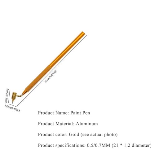 3Pcs Fine Line Fluid Writer Paint Applicator Pen Set, 0.3mm 0.5mm 0.7mm Precision Detailing Tool for Car Rock Chip, Scratch Touch Up, Wood and Canvas Art - size: 0.3mm+0.5mm+0.7mm