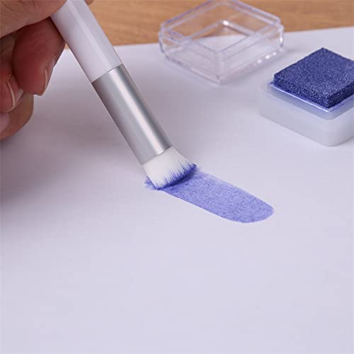10 Pack Mini Blending Brushes Sets for Card Making Drawing Crafting Ink Paintbruhses Sets for Stamping Scrapbooking Background Card Stencils Die Cuts Card Making Scrapbooking Stamping Crafting Tool - color: 10 Pack Brushes Sliver