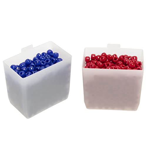 Akro-Mils 30101 Plastic Bin Cups, 2" x 3.25" x 3", White, 48-Pack - size: 2" x 3-1/4" x 3"