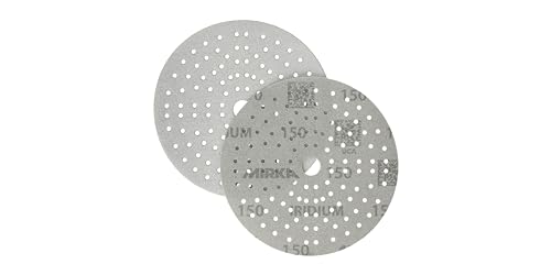 Mirka Iridium 6 Inch 150 Grit Premium Ceramic Blend Sanding Discs, 50 Pack - size: Grit 150