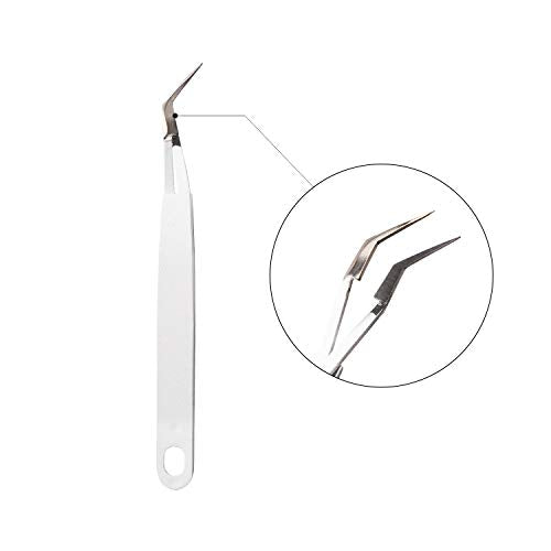 Craft Weeding Tools,Vinyl Weeder Basic Tool for Silhouettes, Cameos, Lettering (White Cross Locking Tweezers) - color: White Cross locking Tweezers
