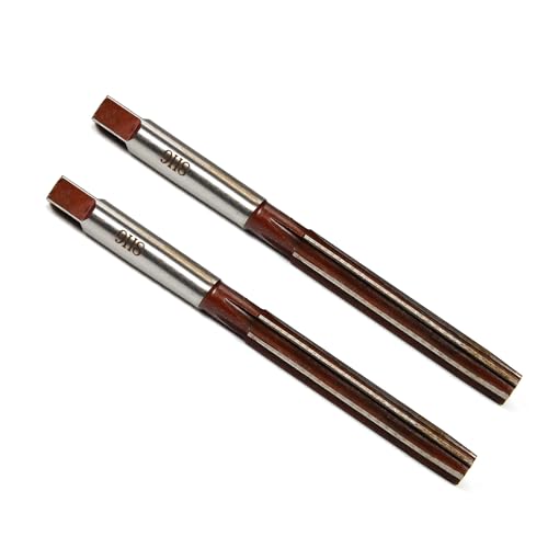 Utoolmart Hand Reamer 9mm Alloy Tool Steel H8 6 Straight Flutes 9Crsi Hand Milling Cutter Tool 2pcs - size: 9mm(2pcs)