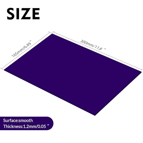 Laser Engraving Blank ABS Double Color Plastic Sheet(Purple) - color: Purple
